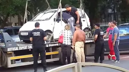 Au vrut să-i ridice maşina, dar au avut o surpriză. Vezi ce a făcut un bărbat nervos VIDEO