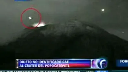 OBIECT MISTERIOS, filmat deasupra craterului unui vulcan din Mexic VIDEO