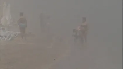 VACANŢĂ DE COŞMAR pentru turiştii de pe litoral. O ceaţă densă le-a stricat planurile VIDEO
