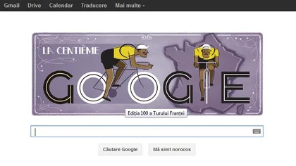 Turul Franţei marcat de Google, printr-un logo special