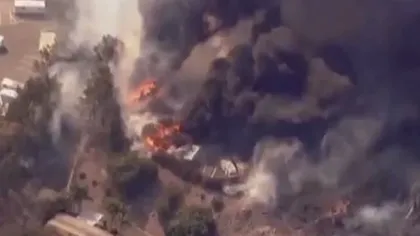 Incendii puternice de vegetaţie în California. Mii de oameni au fost evacuaţi VIDEO