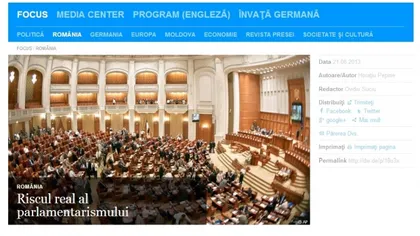 Ţara noastră, denigrată de jurnalişti români prin intermediul publicaţiilor străine