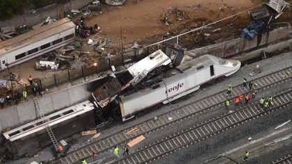 Unul dintre conductorii trenului deraiat în Spania, audiat la poliţie