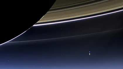 Imagini în premieră: Cum se vede Pământul de pe planeta Saturn