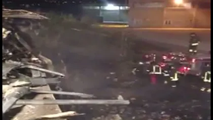 TRAGEDIE provocată de doi români, în Italia. Şoferul unui TIR a ars de viu VIDEO