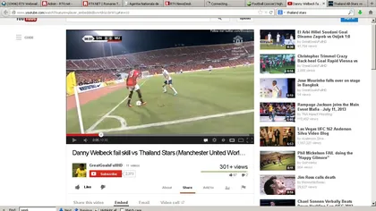 O vedetă a lui Manchester United s-a făcut de râs în Thailanda. Vezi driblingul său eşuat