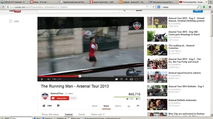 Un fan vietnamez, primit în autocarul lui Arsenal după o urmărire de 9 km VIDEO
