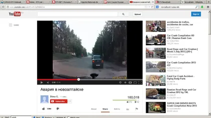 Şi-a distrus maşina din cauza unui simplu claxon. Cel mai fricos şofer din Rusia VIDEO