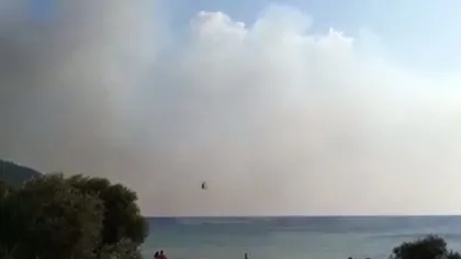 Insula Thasos, din Grecia, preferata românilor, mistuită de incendii de pădure VIDEO