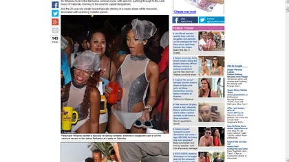 Rihanna s-a distrat până în zori la carnavalul din Barbados. A ajuns să danseze în patru labe FOTO