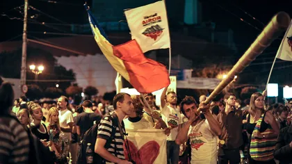 A noua zi de proteste faţă de proiectul de exploatare minieră de la Roşia Montană VIDEO