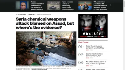 Regimul sirian susţine că rebelii deţin rachete şi gaz sarin
