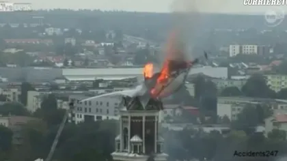 O biserică foarte veche din Polonia, distrusă de incendiu VIDEO