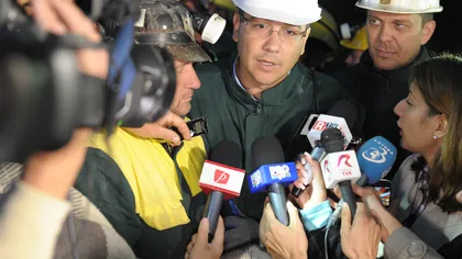 Băsescu: Ponta a scos mineri dintr-o galerie turistică. L-am felicitat în gând