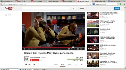 Miley Cyrus i-a înnebunit pe cei din Star Trek. Vezi ce ravagii a facut pe nava Enterprise VIDEO