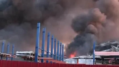 Incendiu puternic în Jilava. Intervenţie cu 12 autospeciale cu apă şi spumă şi două autoscări