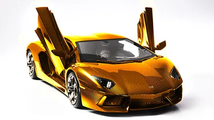 Cel mai scump Lamborghini din lume, din aur, platină şi diamante, expus în Emirate
