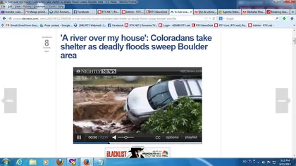 Inundaţii devastatoare în Colorado: 3 persoane au murit VIDEO