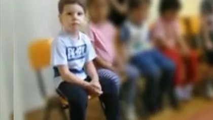 Noi imagini cu Ionuţ, copilul ucis de câini. Micuţul a fost filmat de părinţii săi, la grădiniţă VIDEO
