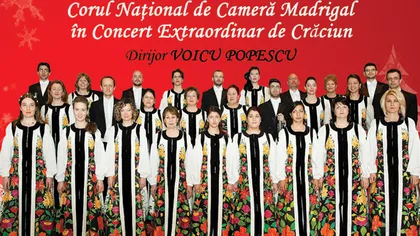 Corul MADRIGAL - concert extraordinar de Crăciun, pe 15 decembrie la Ateneul Român