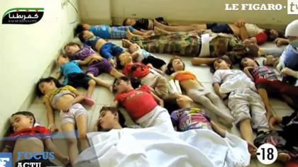 Imagini CUTREMURĂTOARE din SIRIA, declasificate. Copii, femei şi bătrâni, în AGONIE din cauza armelor chimice