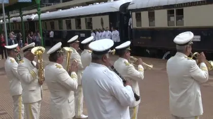 Legendarul tren Orient Express a ajuns în gară la Sinaia VIDEO