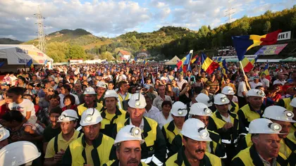 Sindicaliştii de la Roşia Montană către Antonescu: Românii vor să muncească, nu să protesteze