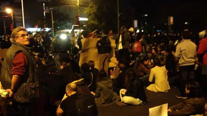 Protest în Bucureşti împotriva gazelor de şist: Traficul în centru a fost blocat