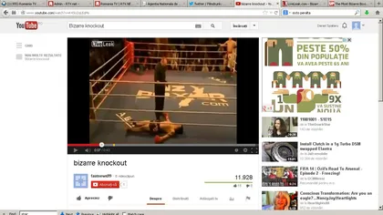 Cel mai bizar KO văzut vreodată. Ieşirea din ring este demenţială VIDEO