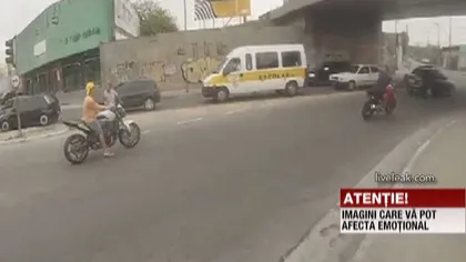 Hoţ împuşcat mortal de un poliţist, în timp ce încerca să fure o motocicletă VIDEO