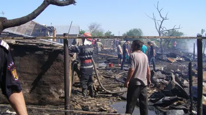 Incendiu devastator la o fermă din Brăila. 130 de struţi au murit arşi sau intoxicaţi