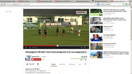 Cel mai prost penalty executat vreodată. Cum s-au făcut de râs doi jucători austrieci VIDEO