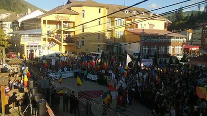 Protest la Câmpeni faţă de proiectul Roşia Montană
