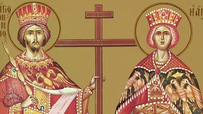Icoana făcătoare de minuni a Sfintei Împărătese Elena şi a Împăratului Constantin cel Mare, în Bucureşti VIDEO