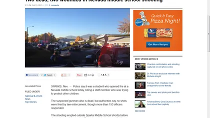 Tragedie într-o şcoală din SUA: Un elev şi-a împuşcat profesorul şi colegii, apoi s-a sinucis VIDEO