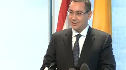 Ponta: Relaţiile politice cu SUA sunt aproape perfecte, vrem ca şi relaţiile economice să meargă la fel
