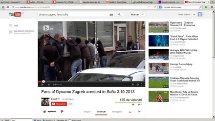 Violenţe în Liga Europa. Zeci de suporteri croaţi au fost arestaţi la Sofia VIDEO