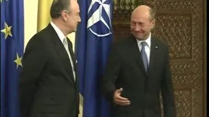 Momente amuzante la Cotroceni. Traian Băsescu a râs de noii ambasadori VIDEO