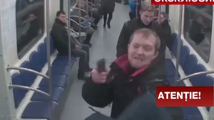 Un tânăr a fost ÎMPUŞCAT ÎN CAP la Metroul din Moscova VIDEO