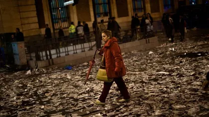 Madridul, ÎNGROPAT ÎN GUNOAIE. Opt zile de proteste ale angajaţilor de la salubrizare FOTO