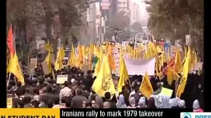 Proteste violente anti-americane în capitala Iranului