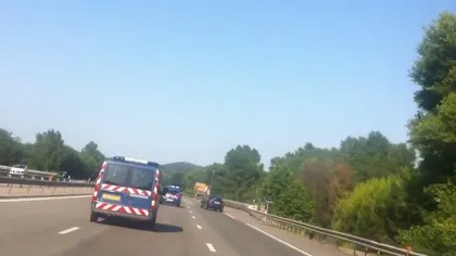 Român la volan, panică pe o autostradă din Franţa VIDEO