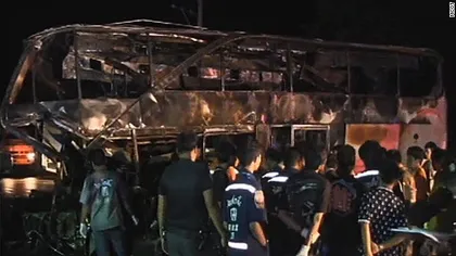 Cel puţin 29 de persoane au murit într-un accident de autocar în Thailanda