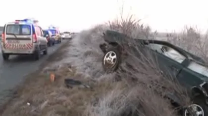 Accident grav pe Autostrada Bucureşti - Piteşti