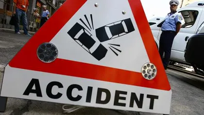 Accident teribil pe DN1: Şoferul unei maşini de valori a adormit la volan
