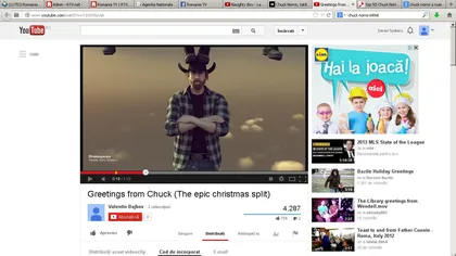 Şpagatul de Crăciun, în varianta lui Chuck Norris. Van Damme păleşte de invidie VIDEO