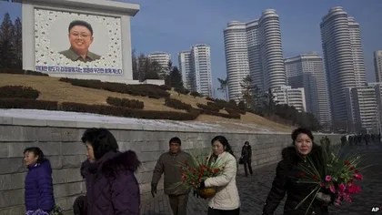 Armata şi partidul nord-coreene au marcat doi ani de la moartea lui Kim Jong-Il GALERIE FOTO