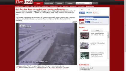 Carambol SPECTACULOS pe autostradă: Zeci de maşini s-au ciocnit din cauza zăpezii VIDEO