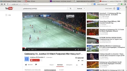 Cod ROŞU la Istanbul. Meciul Galatasaray - Juventus, din Liga Campionilor, a fost întrerupt VIDEO