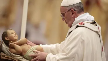 Papa Francisc: Naşterea Domnului Iisus Hristos este VESTEA cea BUNĂ transmisă de DUMNEZEU